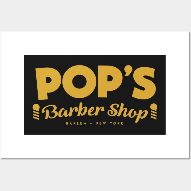 POP'S Barber Shop Wall Art by BrayInk